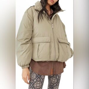 We the free sage duvet bomber jacket size XS